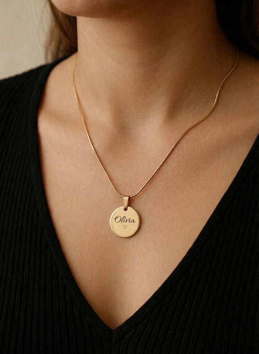 Colar Amor Perfeito - Personalizado em Aço