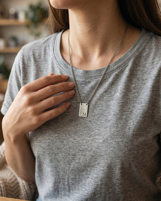 Escapulário Para Sempre - Personalizado em Aço