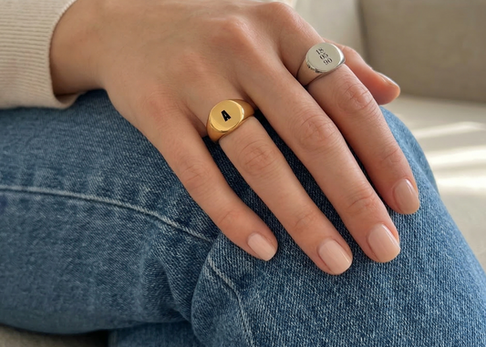 Anel Vintage - Personalizado em Aço