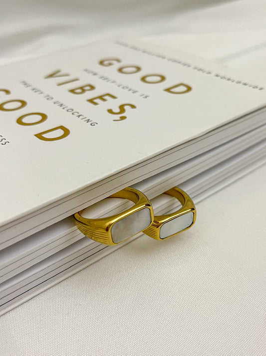 Anel Tempo Rectangular