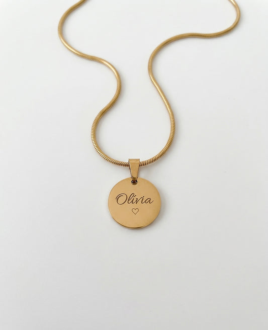 Colar Amor Perfeito - Personalizado em Aço