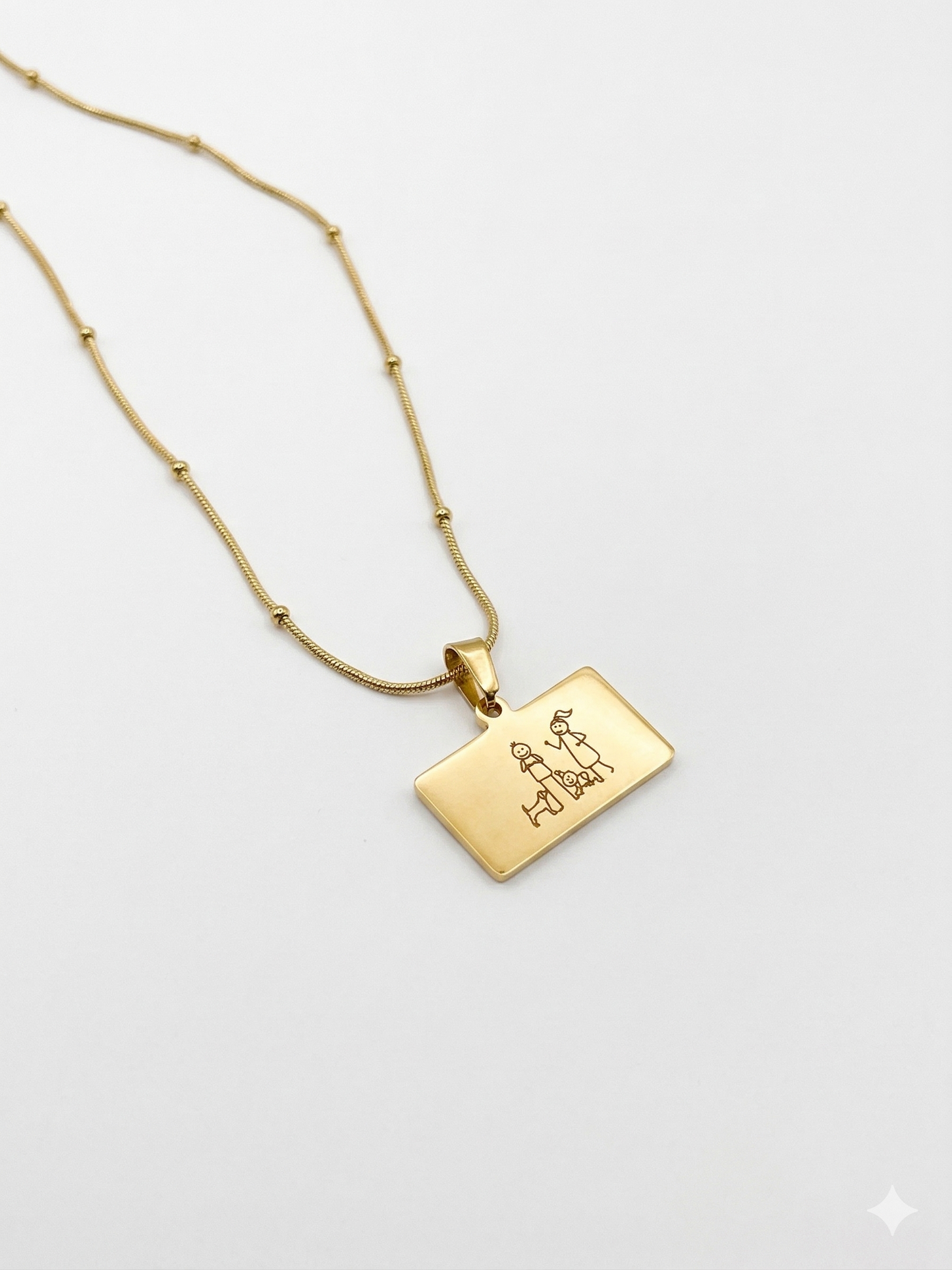 Colar Família - Personalizado em Aço