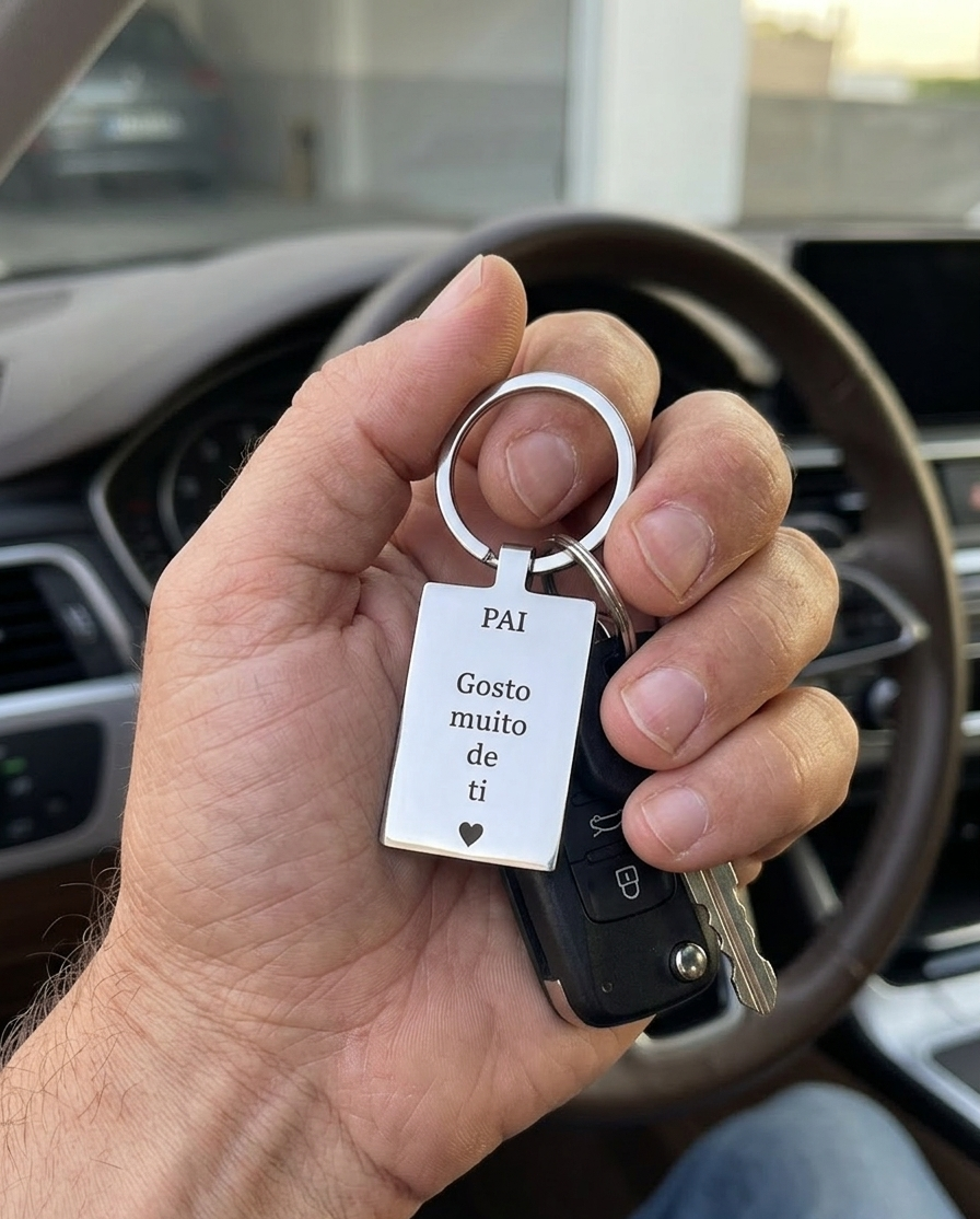 Porta-chaves Eterno – Personalizado em Aço