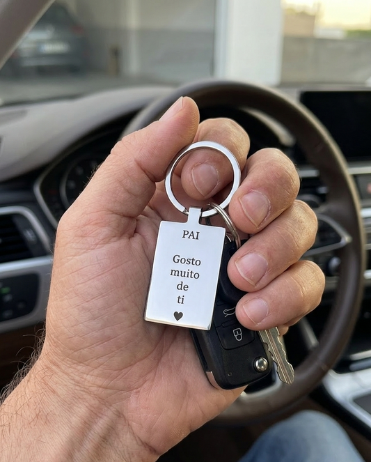 Porta-chaves Eterno – Personalizado em Aço