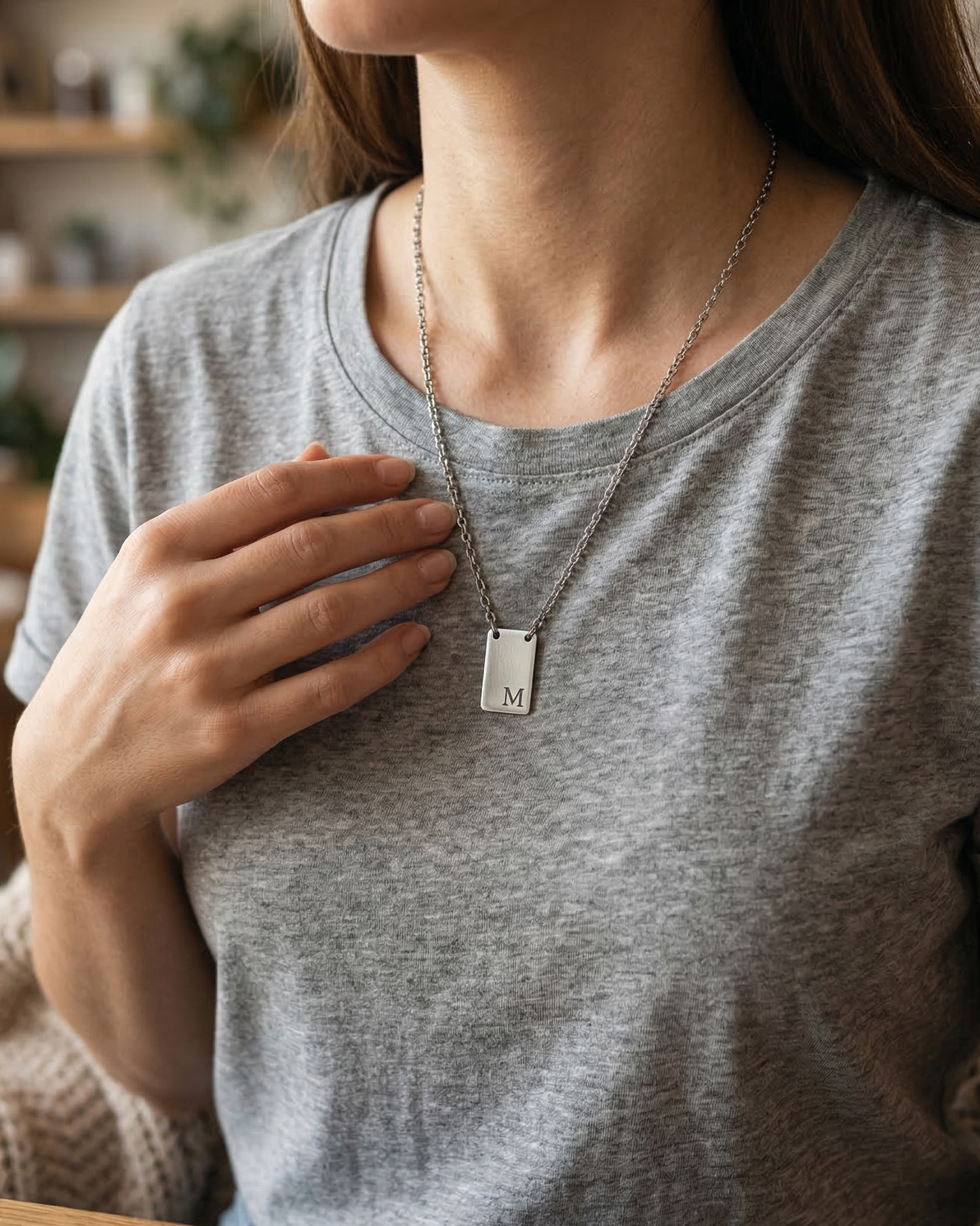 Escapulário Para Sempre - Personalizado em Aço