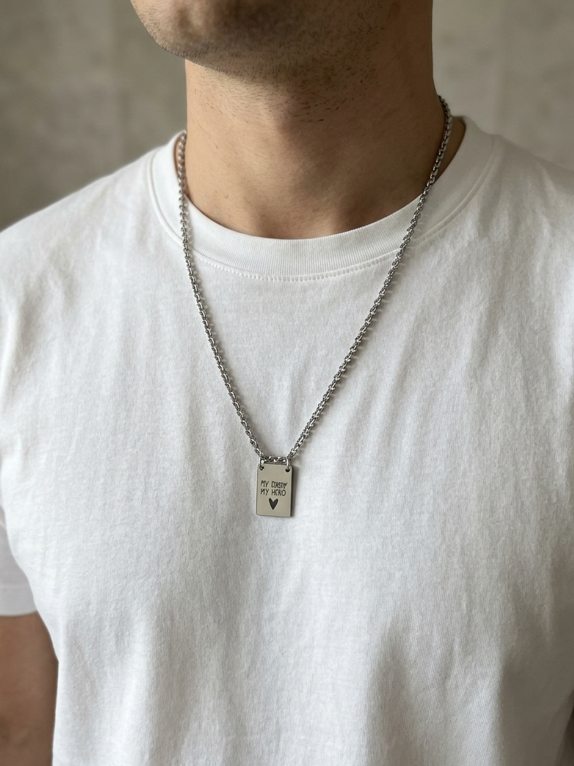 Escapulário Para Sempre - Personalizado em Aço