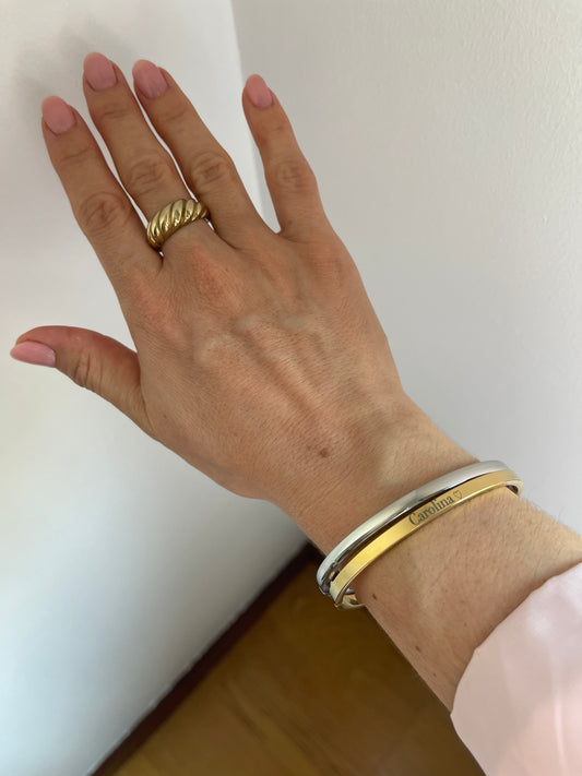Pulseira Tempo - Personalizada em Aço