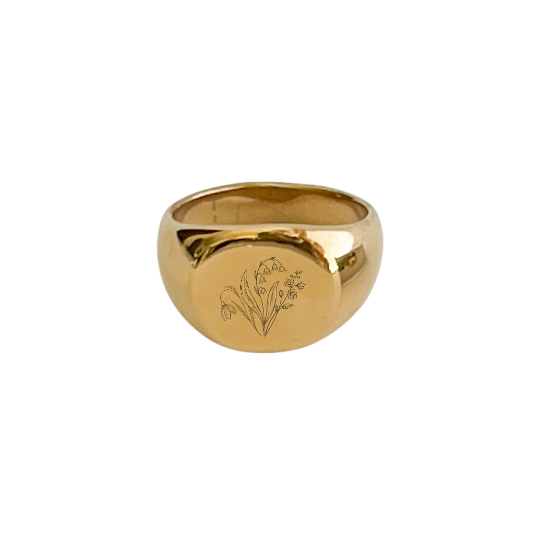 Anel Vintage - Personalizado em Aço