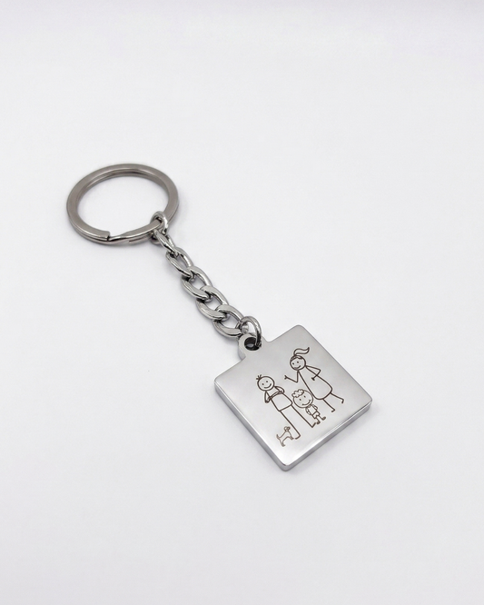 Porta-chaves Eterno – Personalizado em Aço
