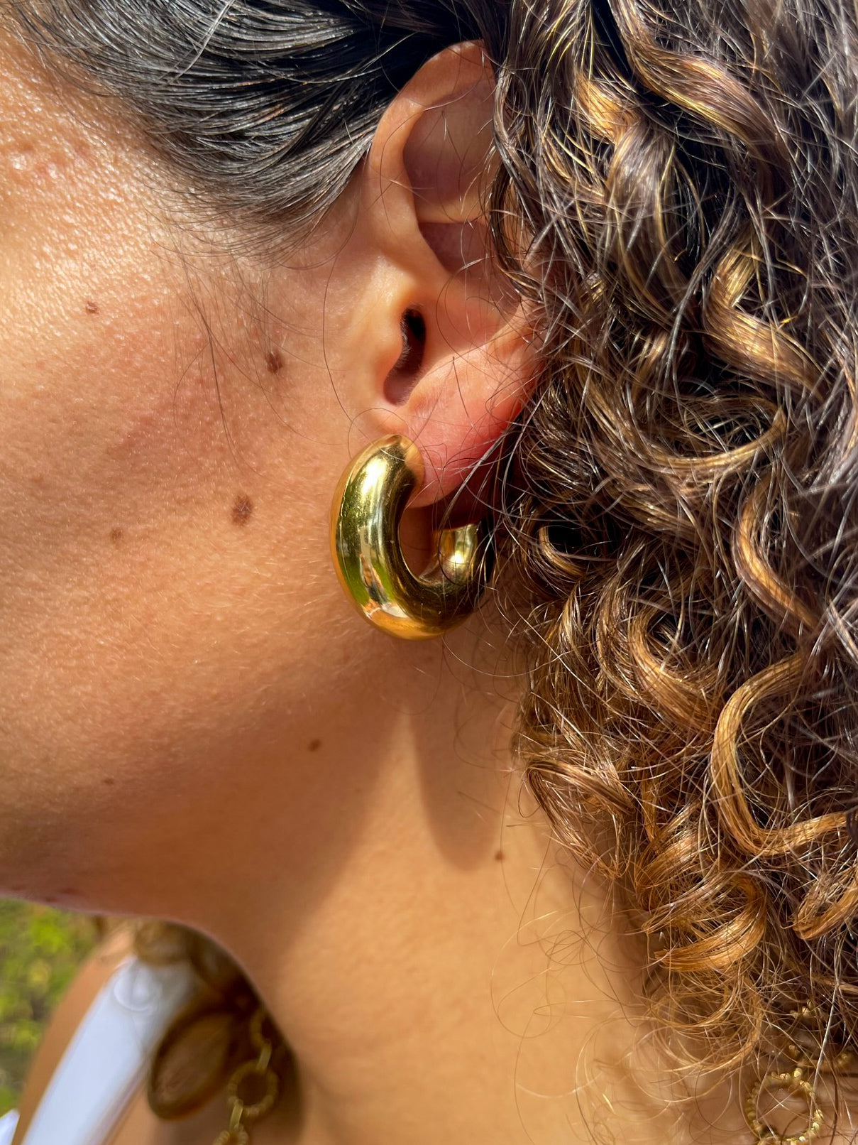 Brincos Large Hoops